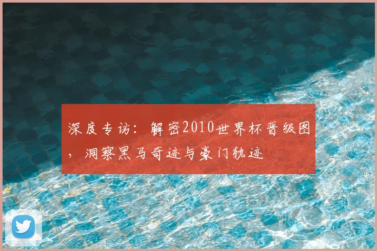 深度专访：解密2010世界杯晋级图，洞察黑马奇迹与豪门轨迹